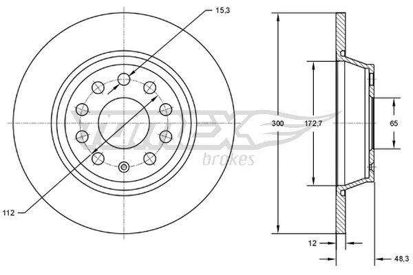 TOMEX Brakes Bremsscheibe